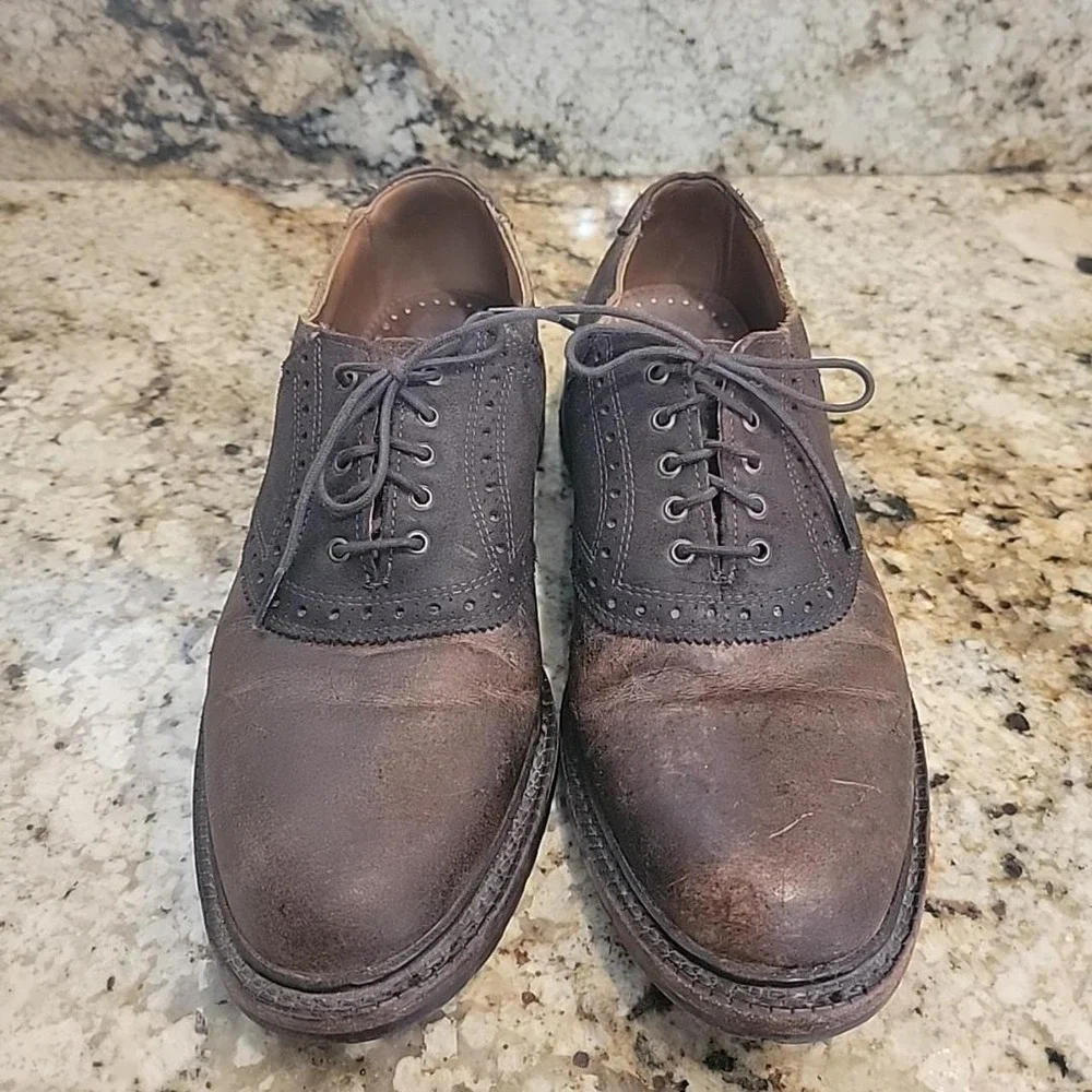 Allen Edmonds Steinbok 9 D Dark Brown Leather w/ Dainite Rubber Soles. USA M